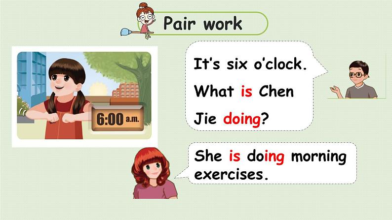 人教五（下） Unit6 Part A 第2课时 Let 's learn & Look and say第7页