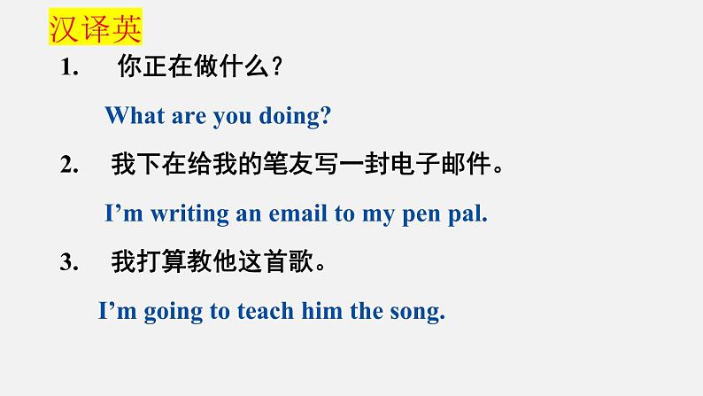 人教六上Unit 4 I have a pen pal 复习ppt课件06