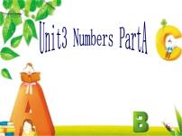 小学英语闽教版三年级上册Unit 3 Numbers Part A示范课课件ppt
