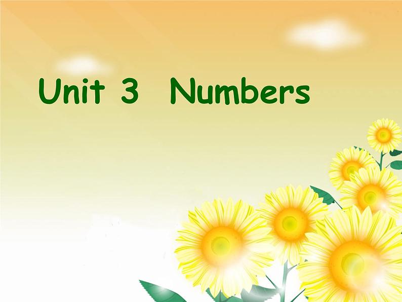 闽教版（三年级起点）小学英语三年级上册 Unit 3 Numbers Part A_ 课件01