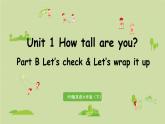 人教版（PEP）六年级英语下册 Unit1 Part B 第6课时Let's check and Let's wrap it up 课件