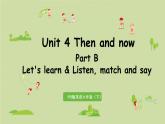 人教版（PEP）六年级英语下册 Unit 4 Part B 第4课时Let's learn & Listen, match snd say 课件