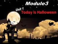 小学英语外研版 (一年级起点)五年级上册Module 3Unit 1 Today is Halloween教学课件ppt