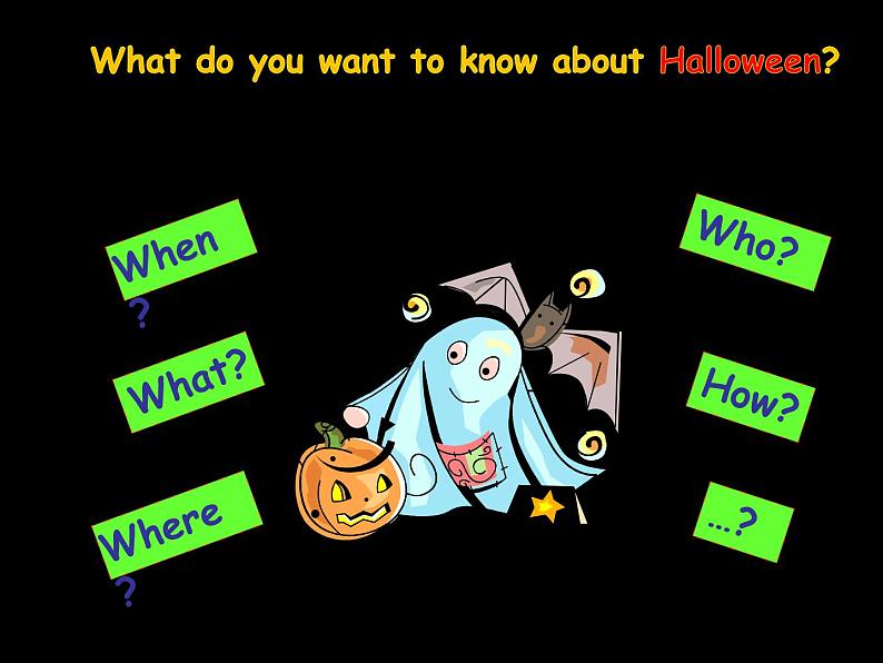 外研版（一起）英语五年级上册 Module 3 Unit 1  Today is Halloween教学（课件）07