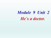 外研版（三起）英语三年级上册Module 9 Unit 2  He`s a doctor 课件