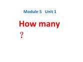 外研版（三起）英语三年级上册Module 5 Unit 1 How many ？ 课件