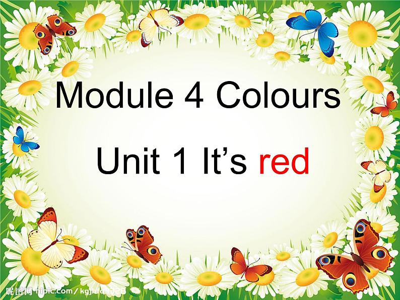 外研版（三起）英语三年级上册Module 4 Unit 1 It's  red (2) 课件03