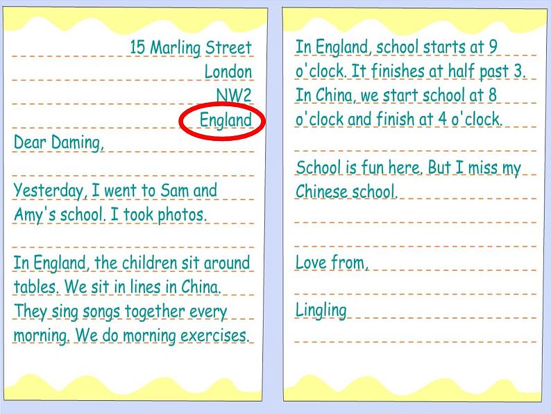 外研版（一起）英语五年级上册 Module 8 Unit 1  Children often sit around tables._（课件）05