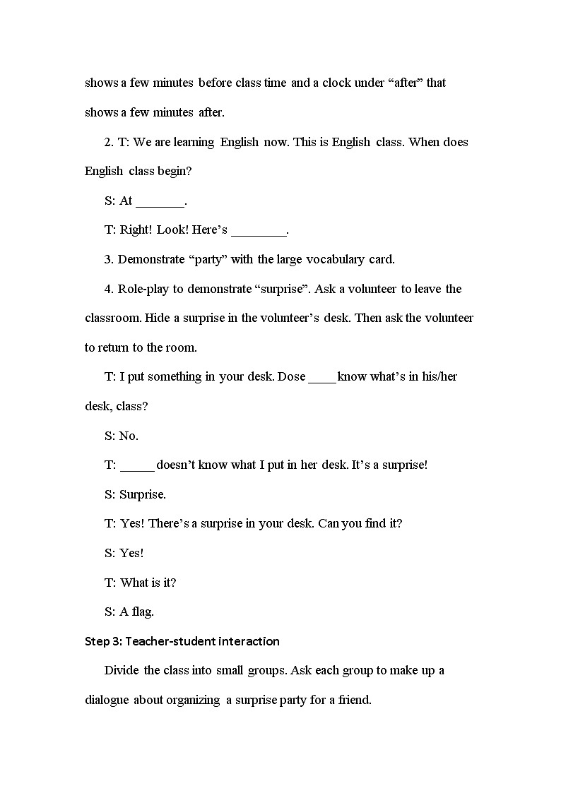 冀教版（新）六下-Unit 4 Lesson21 A party for Li Ming【优质教案】02