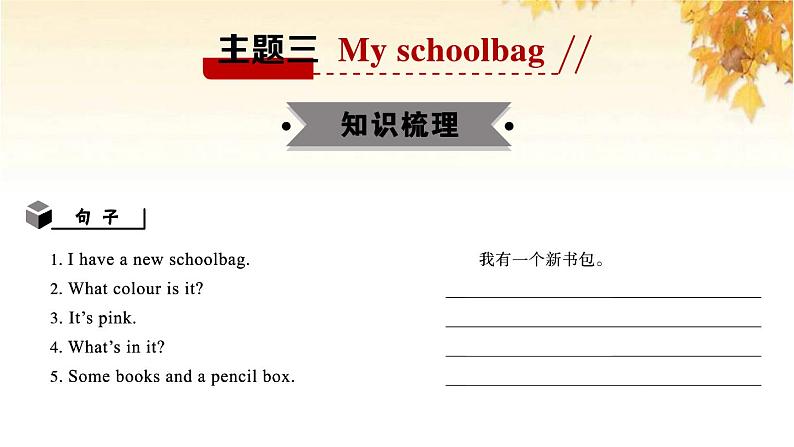 小升初英语满分特训主题三Myschoolbag讲课件第2页