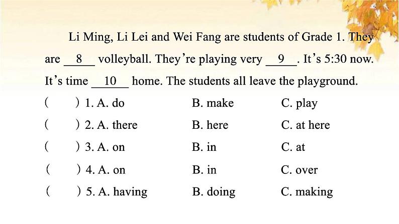 小升初英语归类冲刺专项复习卷六阅读与写作完形填空与短文填空课件第5页