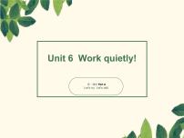 英语五年级下册Unit 6 Work quietly!  Part A图片ppt课件