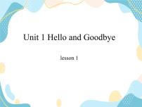 英语冀教版 (一年级起点)Unit 1 Hello and GoodbyeLesson 1 Hello!教案配套ppt课件