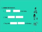 外研版六年級(jí)英語(yǔ)上冊(cè)Module3Unit2What'syourhobby習(xí)題課件
