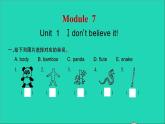 外研版六年級英語上冊Module7Unit1Idon'tbelieveit習題課件