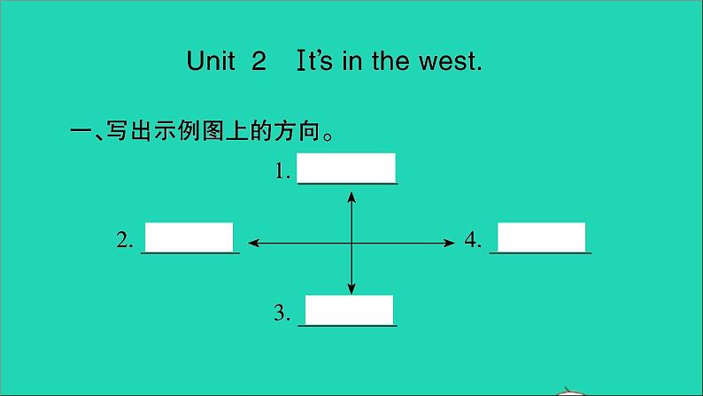 外研版六年级英语上册Module1Unit2It'sinthewest习题课件02