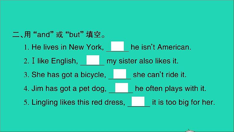 外研版六年级英语上册Module6Unit1You 'vegotaletterfromNewYork习题课件第3页