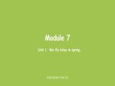 外研版三年级英语下册  Module7 Unit1 课件