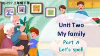 小学英语人教版 (PEP)三年级下册Unit 2 My family Part A课文ppt课件