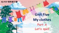 小学英语人教版 (PEP)四年级下册Unit 5 My clothes Part A教学课件ppt