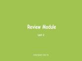 外研版三年级英语下册  Review Module Unit2 课件