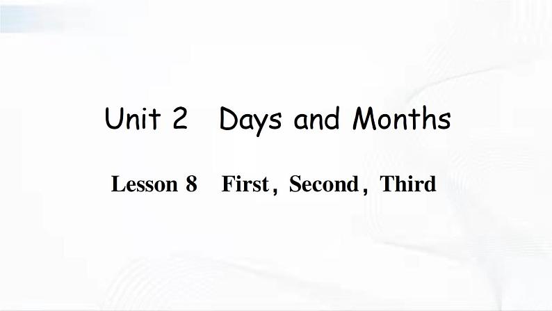 冀教版英语四年级下册 Lesson 8 教学课件+同步教案+同步练习+音视频素材01