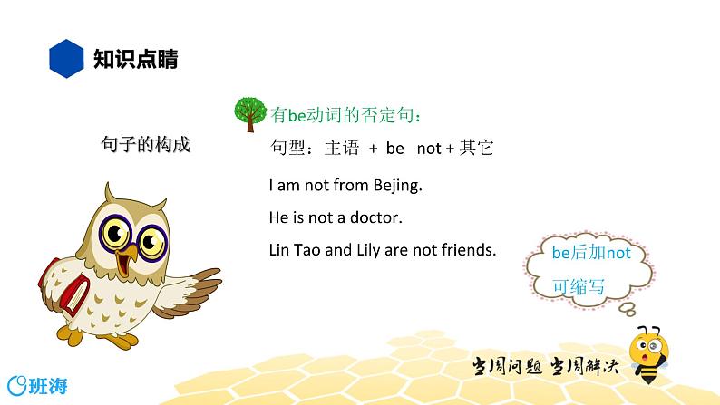 英语三年级【知识精讲】16.句型(2)否定句课件PPT04