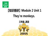 英语三年级【知识精讲】Module 2 Unit 1 They‘re monkeys.课件PPT