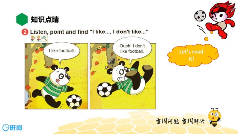 英语三年级【知识精讲】Module 3 Unit 1 I like football.课件PPT02