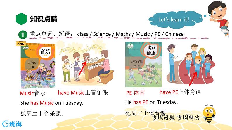 英语三年级【知识精讲】Module 6 Unit 2 What does Lingling have at school_课件PPT第7页