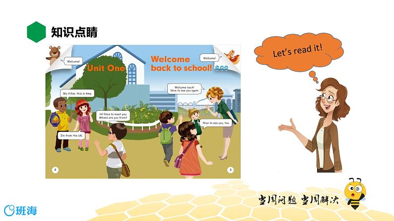 英语三年级【知识精讲】Unit 1 Welcome back to school! Starting课件PPT02