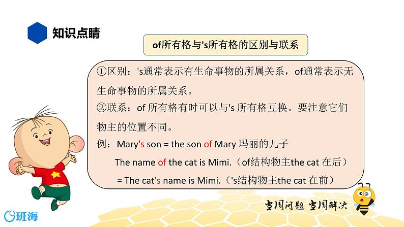 英语四年级【知识精讲】4.名词(5)名词所有格课件PPT07