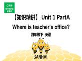 英语四年级【知识精讲】Unit 1 Part A Where’s the teachers’office_ 课件PPT