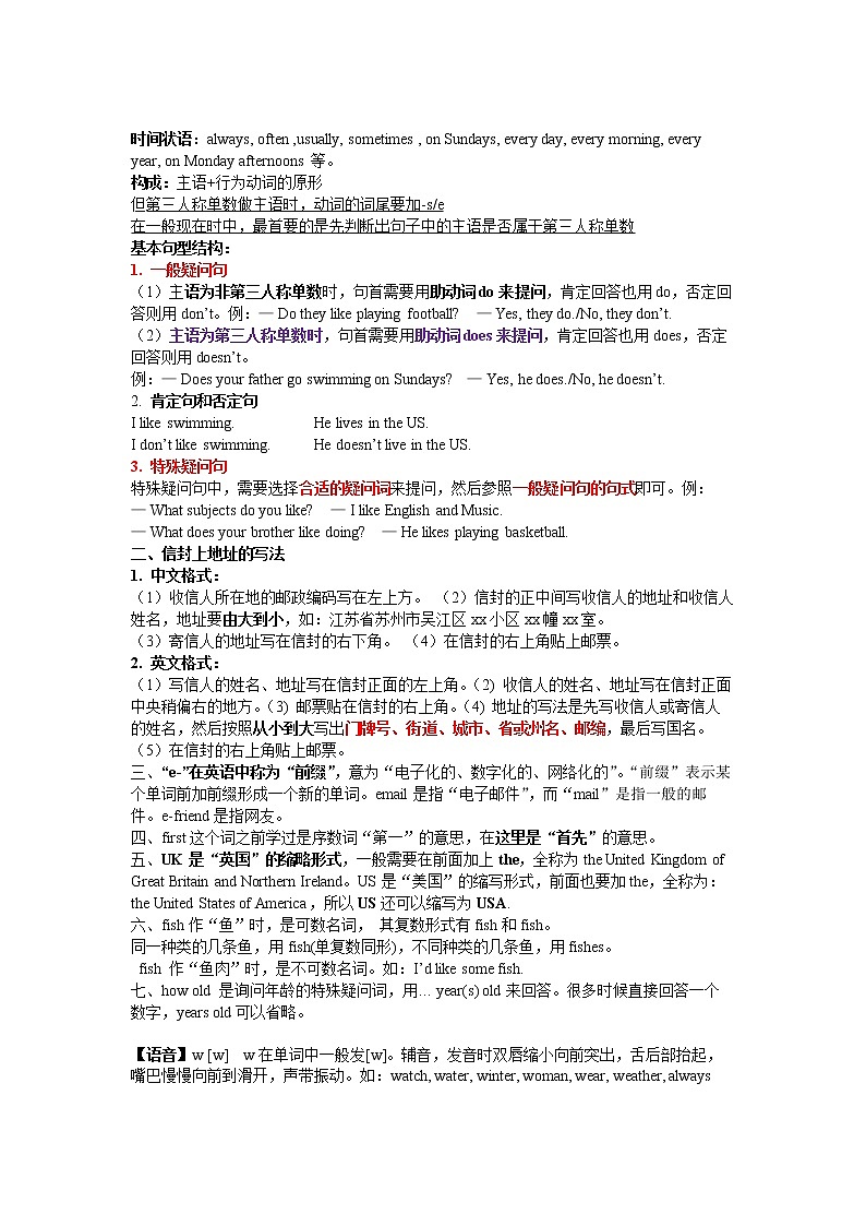 5A Unit6知识点及过关练习题02