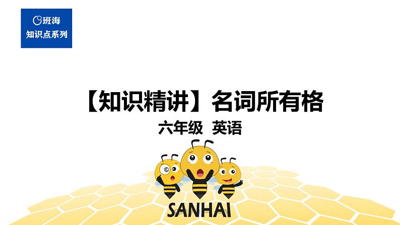 英语六年级【知识精讲】4.名词(6)名词所有格课件PPT01