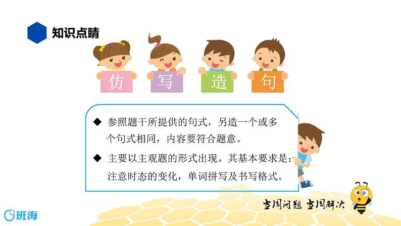 英语六年级【知识精讲】20.写作(2)仿写，造句课件PPT02