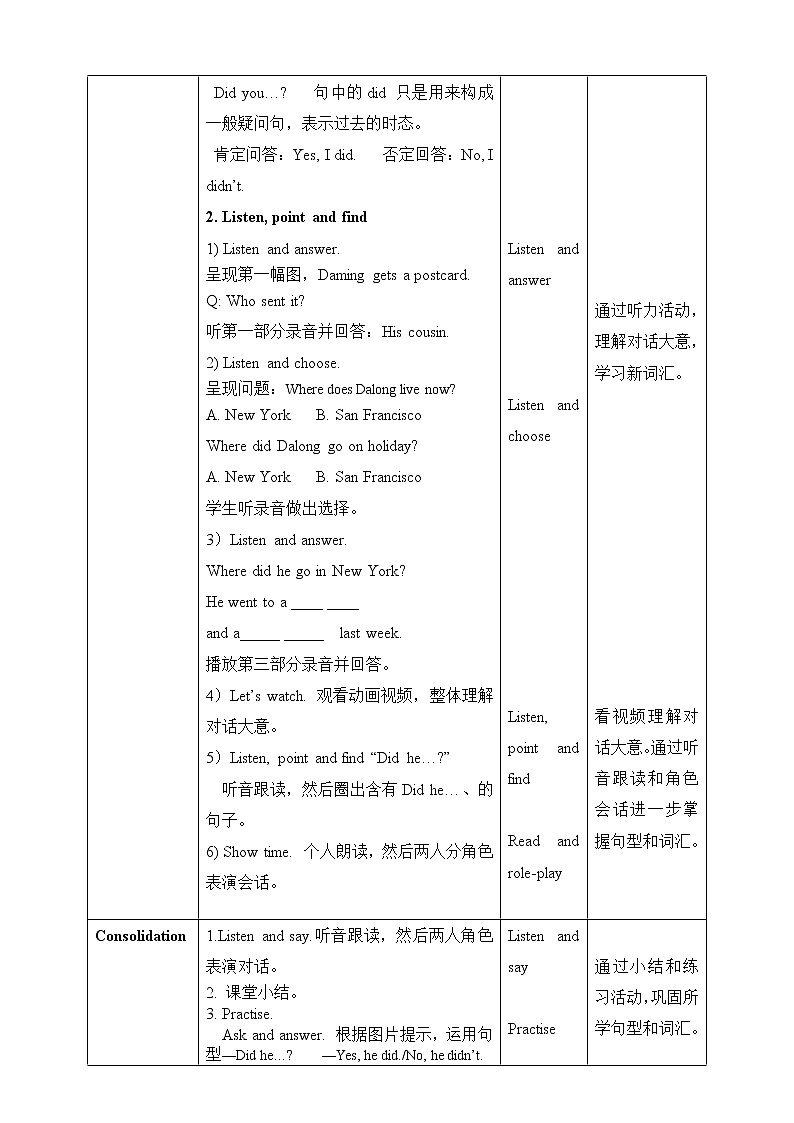 外研版（三起）四年级下册英语-Module 9 Unit 1 Did he live in New York？  课件+教案+练习+素材02