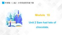 小学英语外研版 (三年级起点)四年级下册Unit 2 Sam had lots of chocolates.背景图课件ppt