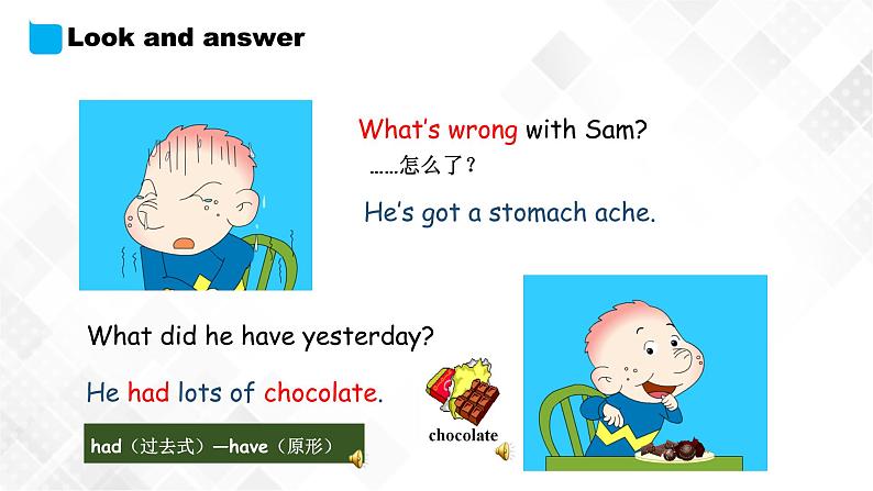 外研版（三起）四年级下册英语-Module 10 Unit 2 Sam had lots of chocolate  课件+教案+练习+素材08