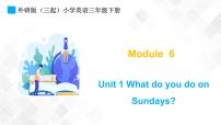 外研版 (三年级起点)三年级下册Unit 1  What do you do on Sundays?课堂教学课件ppt