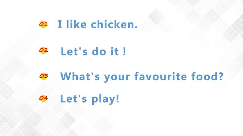 冀教版 三年级下册英语-Unit 3 Lesson 15 What's Your Favourate Food （课件+教案+练习+素材）02