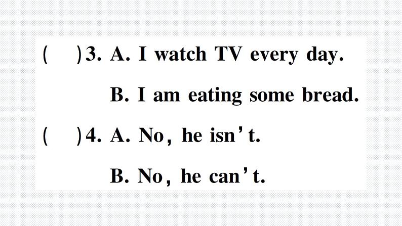 人教版PEP英语五年级下册-Unit 5 综合训练+PPT讲解+听力材料+听力课件PPT07