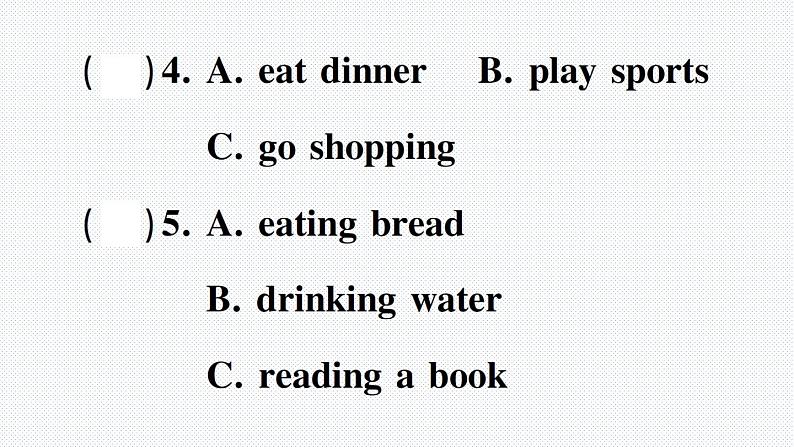 人教版PEP英语五年级下册-期末检测卷+PPT讲解+听力材料+听力课件PPT04
