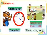 Unit2  What time is it ? 第二课时  课件+教案+练习 人教版PEP四下英语