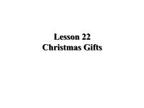 小学英语冀教版 (三年级起点)六年级上册Lesson 22 Christmas Gifts课前预习ppt课件