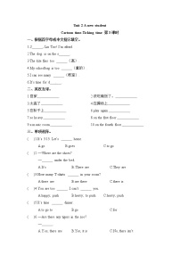 小学英语新版-牛津译林版五年级上册Unit 2 A new student测试题