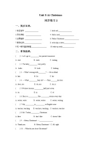 小学英语新版-牛津译林版五年级上册Unit 8 At Christmas当堂达标检测题