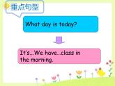 闽教四下Unit 3 Part A--What day is today句型操练课件PPT