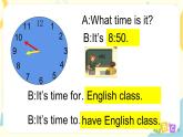 Unit2  What time is it ? 第六课时  课件+教案+练习 人教版PEP四下英语