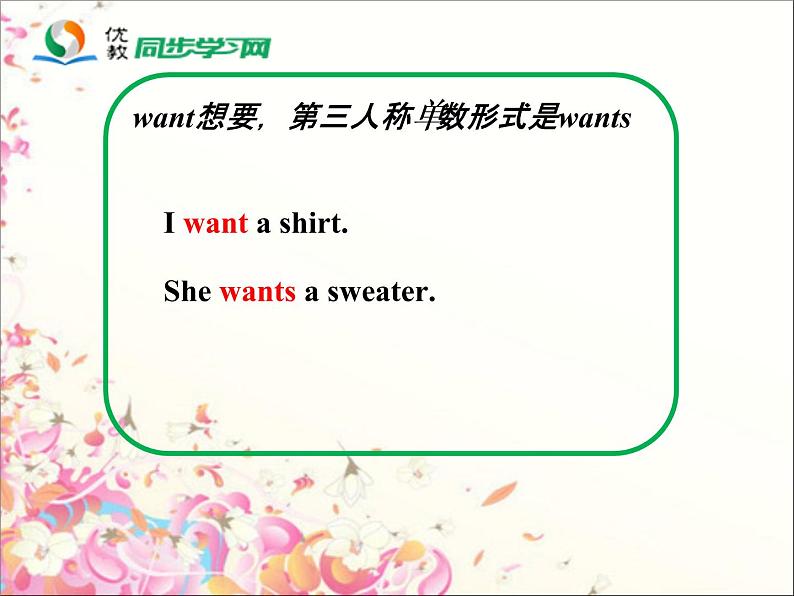 闽教6上Unit4 PartA教学课件07